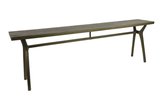 Industriële brons ''Foxfield'' bank - L25xB150xH48,5 cm