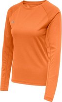 Newline Core Running LS Shirt Dames - oranje - maat S