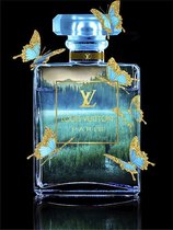Glasschilderij - Louis Vuitton - 60 x 80 cm