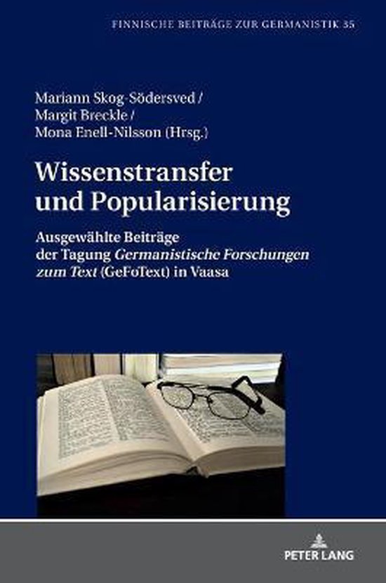 Finnische Beitraege Zur Germanistik- Wissenstransfer und Pop ... - cover