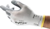 Ansell HyFlex 11-800 handschoen (12 paar) L/9 Ansell - Wit/grijs - Nitril/nylon - Gebreid manchet - EN 388:2016