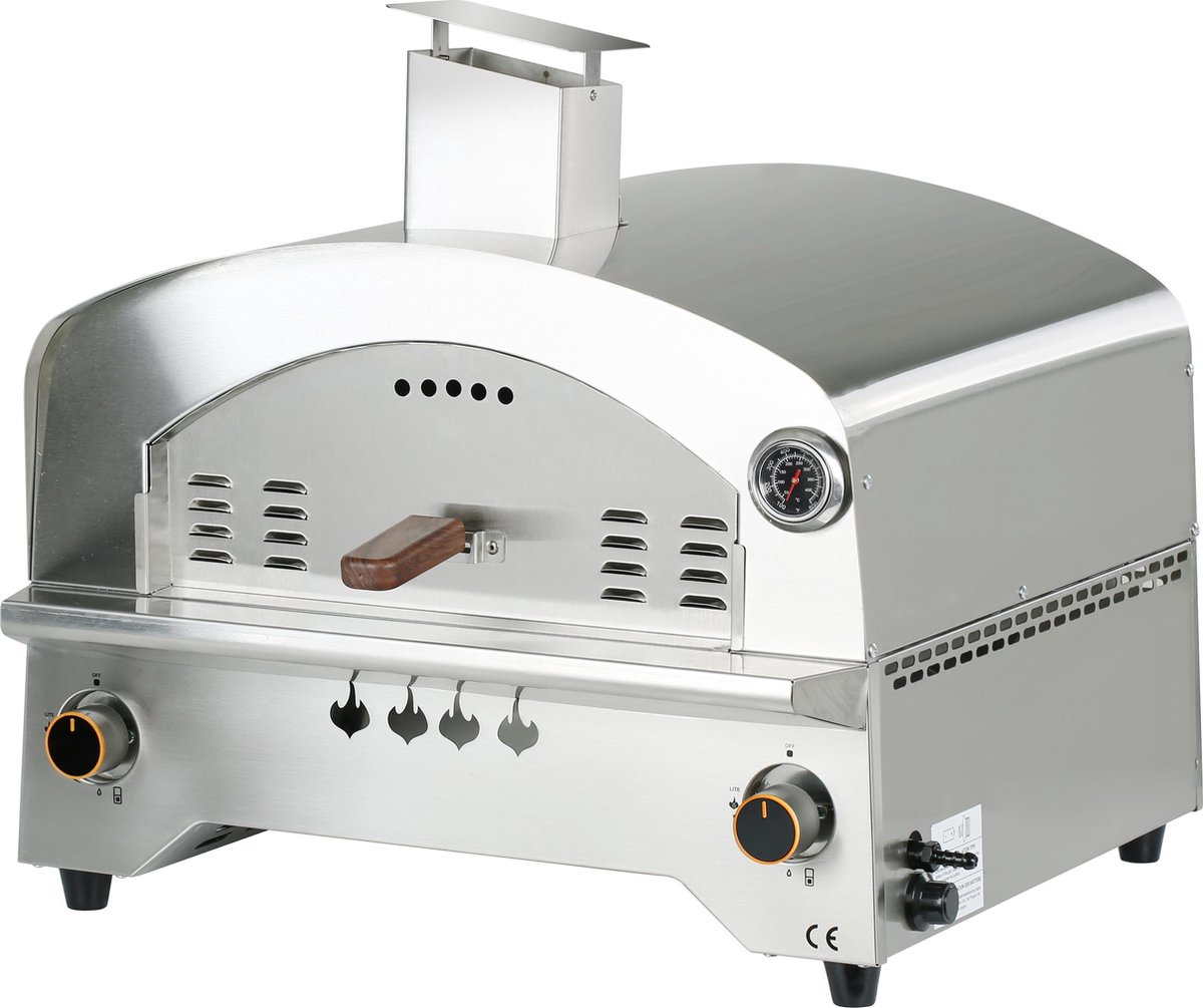 Bighorn Outdoor Edelstaal Gas Pizza Oven - Draagbare Gas Barbecue -  Edelstaal -Model... | bol.com