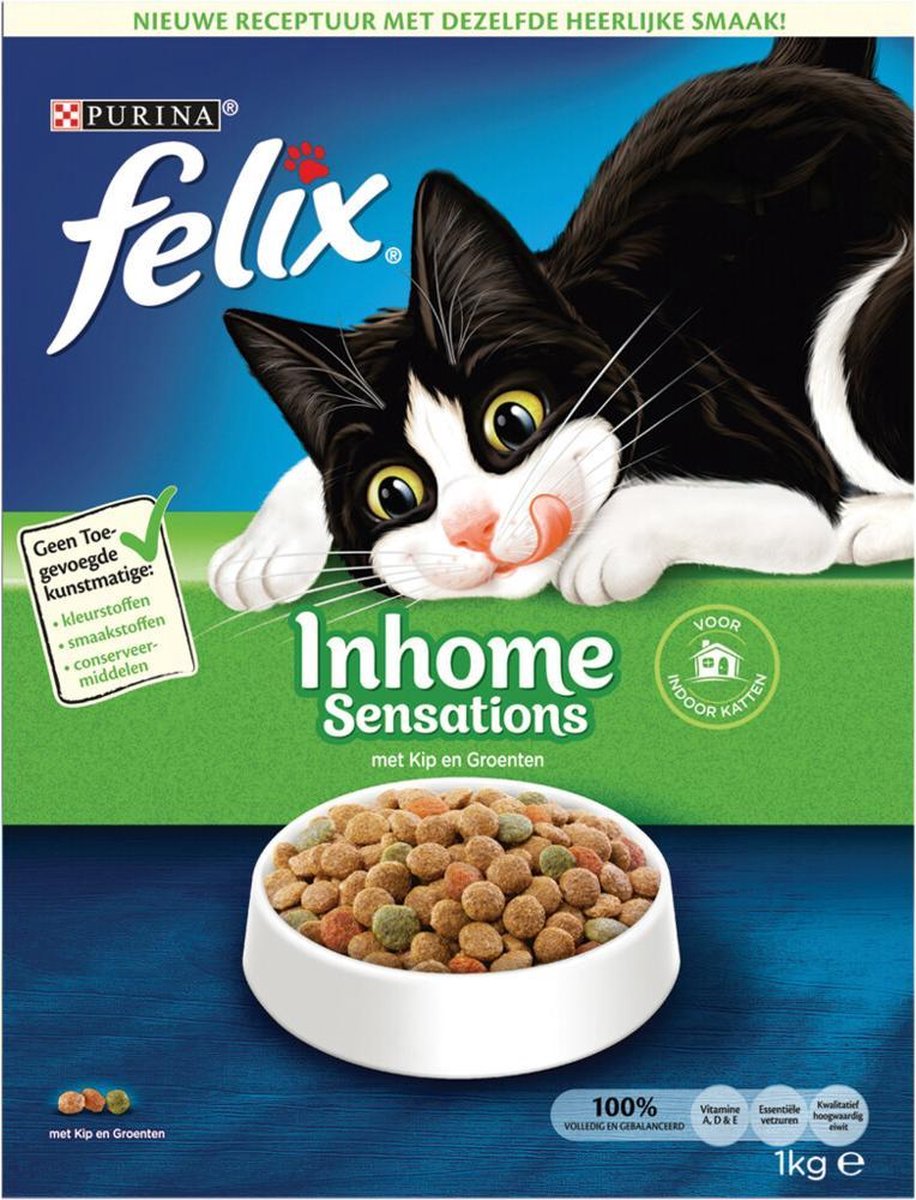 FELIX Inhome Sensations – Kip & Groenten – Kattenvoer 1 kg