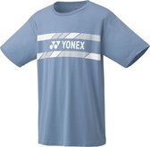 Yonex Tennisshirt Heren Lyocell/polyester Blauw Maat L