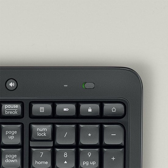 Logitech MK540 Advanced clavier Souris incluse RF sans fil QWERTY US International Noir, Blanc