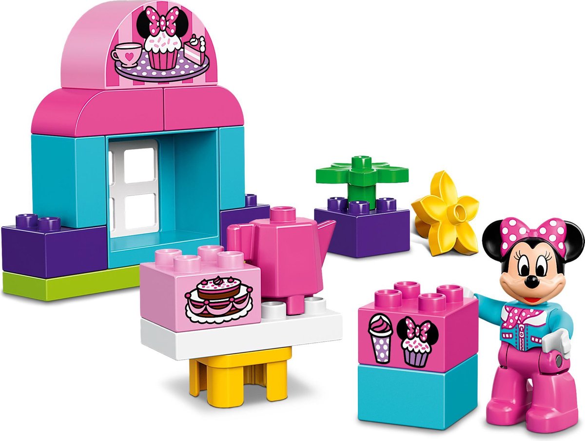 LEGO DUPLO Disney Junior Minnie's Café 10830, Preschool, Pre-Kindergarten  Large Building Block Toys for Toddlers 