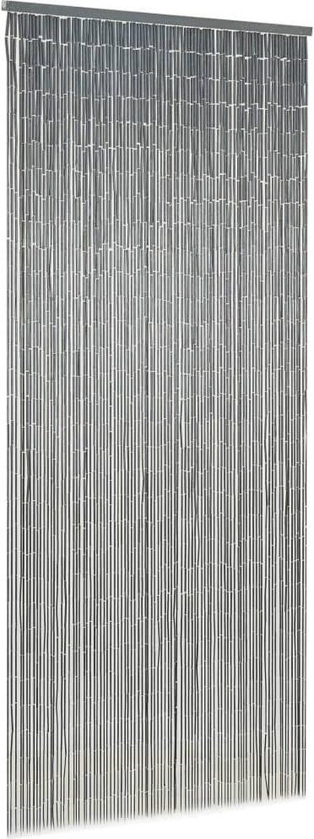 Hip-Wonen.nl - vliegengordijn 90x200 cm bamboe - deurgordijn donkergrijs - kralengordijn deur van HI — afbeelding 3