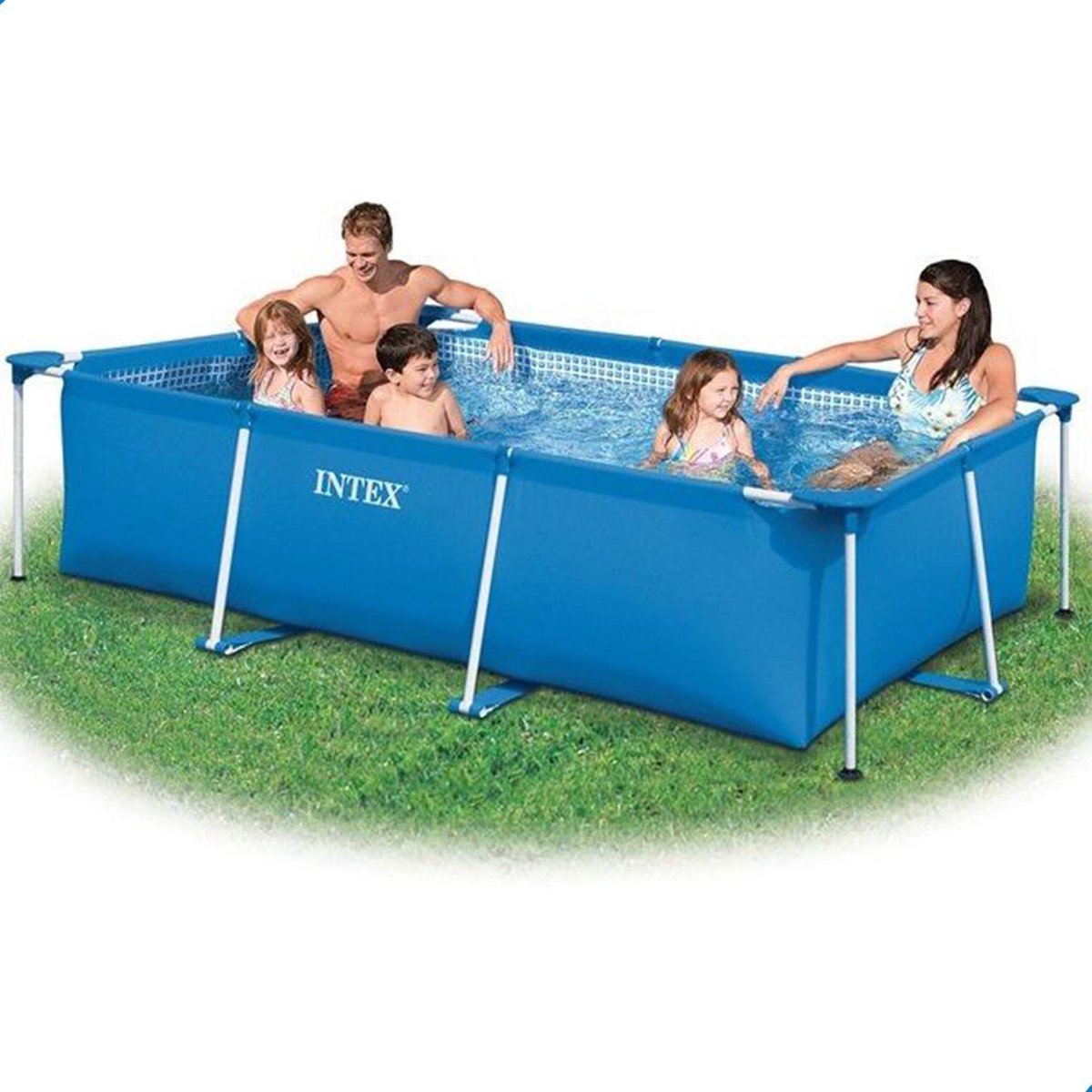 Intex Family Frame Zwembad 300x200x75cm inclusief Afdekhoes - Afdekzeil — afbeelding 5