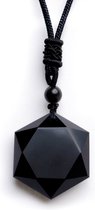 Collier Obsidienne Zentana - Hexagonal Zwart - Vérité