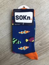 SOKn. trendy sokken "VISSEN" maat 35-41  (Ook leuk om kado te geven !)