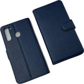 ZKl Telecom Telefoonhoesje - Book Case - Geschikt Voor Samsung Galaxy A21 - Blauw