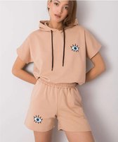Kameel katoen set Kaylie RUE PARIS Maat M