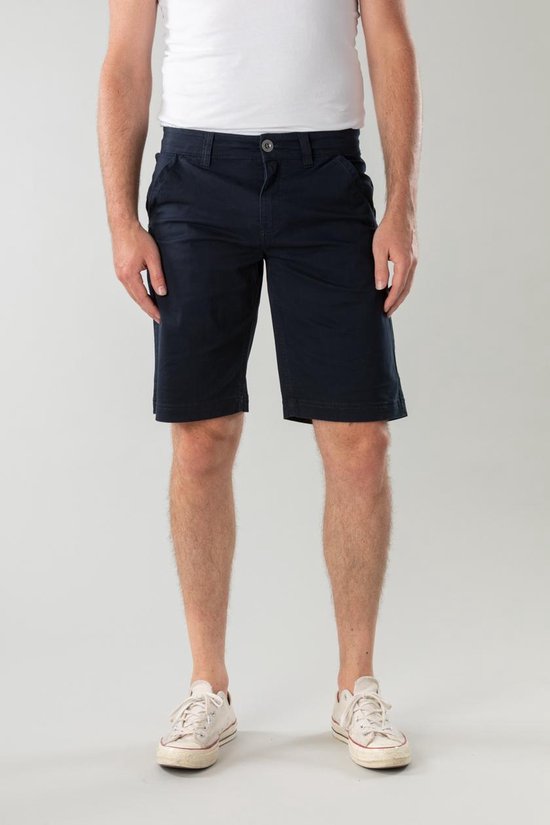 Matthew | Korte broek navy structuur - Maat: M