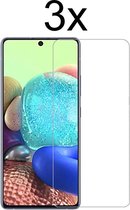 Samsung A71 Screenprotector - Samsung Galaxy A71 Screen Protector Glas - 3 stuks