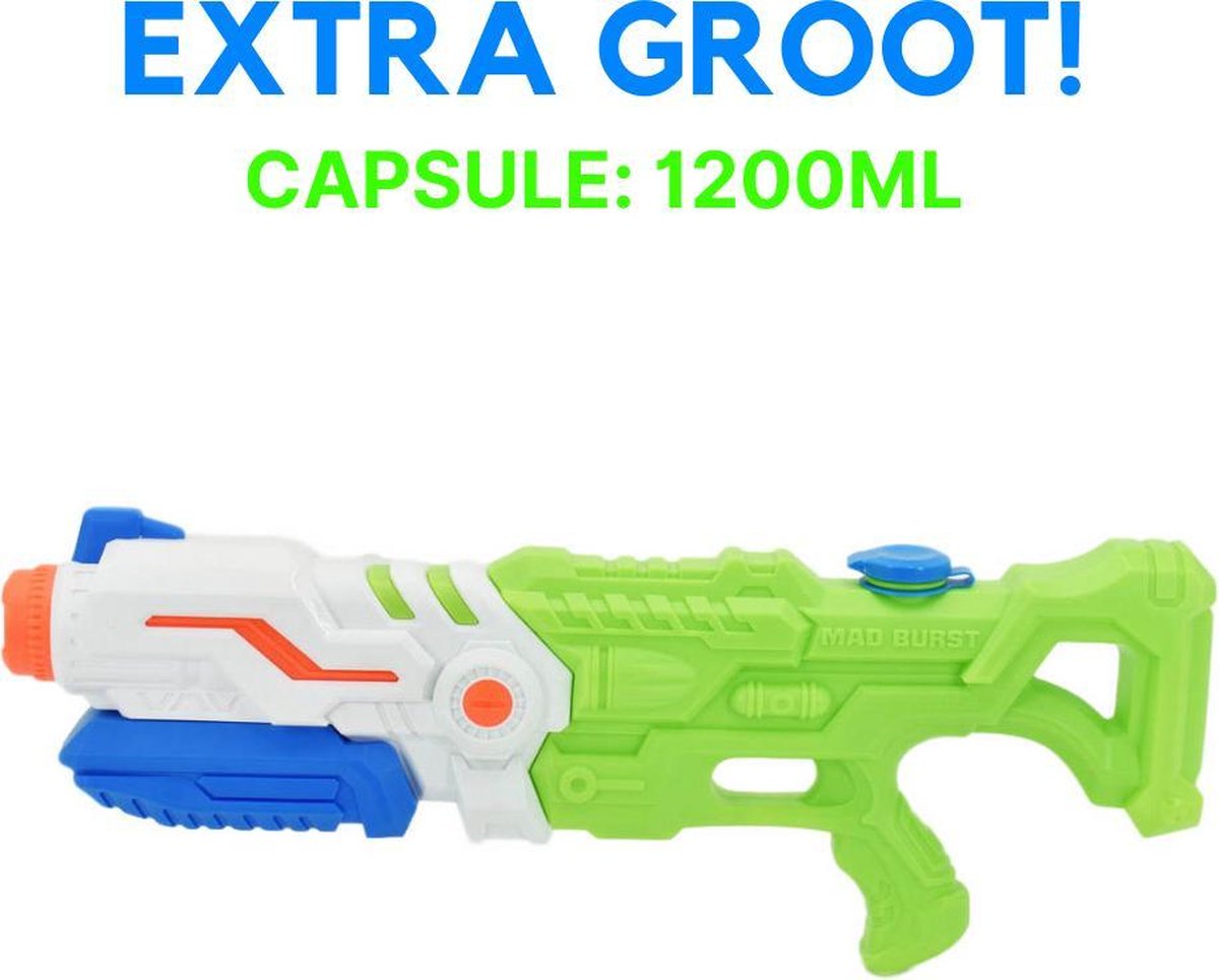 XL Waterpistool - Waterpistool - Super Soaker Water Pistool - Waterpistool 1200ML - Groen
