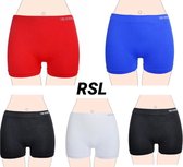 Dames boxershort hoog model 5 pack in 5 kleuren XL/XXL 42-50