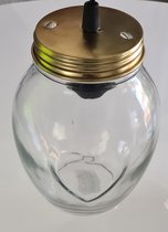 Moderne Hanglamp met Hartvorm - Plafondlamp - Goud / Glas