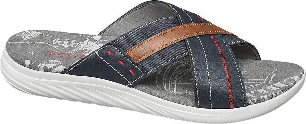 Donkerblauwe slippers hotsell