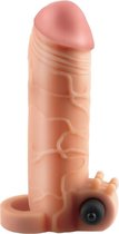 Vibrating Real Feel 1" Extention - Flesh - Sleeves -