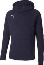 Puma team final 21 casuals hoody peacoat 65649206, maat M