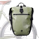 Rhinowalk® 3 en 1 Sacoche Simple Imperméable - Sacoches de vélo de Voyage - Sacoches de vélo Simple 30L - Sacoche et Sac à Dos - Vert