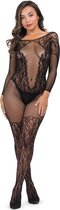 Captivate Bodystocking One Size - Black - Maat One Size