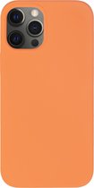 BMAX Siliconen hard case hoesje voor iPhone 12 Pro Max / Hard Cover / Beschermhoesje / Telefoonhoesje / Hard case / Telefoonbescherming - Oranje