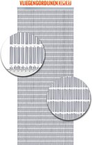 Vliegengordijnenexpert Hulzen - Vliegengordijn - 100x240 cm - Zilver/Metallic