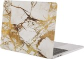 Laptopcover - Geschikt voor MacBook Pro 13 inch - Case - Cover - Hardcase - A1706/A1708/A2338/A2686 (M1,M2,Touchbar, 2016-2022) - Marmer Goud