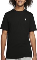 Nike Court Sportshirt - Maat M  - Mannen - zwart