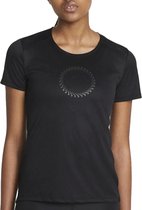 Nike Run Icon Clash  T-shirt - Vrouwen - zwart