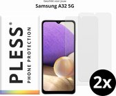 Samsung A32 5G Screenprotector Glas - 2x - Pless®