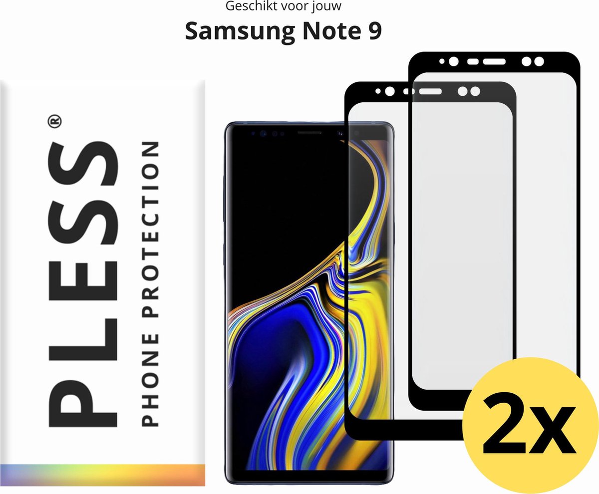Samsung Note 9 Screenprotector Glas - 2x - Pless®