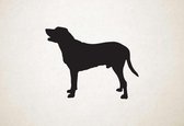 Silhouette hond - Polish Hound - Poolse hond - XS - 24x30cm - Zwart - wanddecoratie