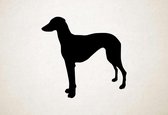 Silhouette hond - Sloughi - S - 45x47cm - Zwart - wanddecoratie