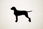 Silhouette hond - Wirehaired Vizsla - Ruwharige Vizsla - XS - 22x30cm - Zwart - wanddecoratie