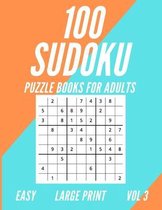 100 Sudoku Puzzle Book For Adults