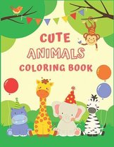 Cute Animals Coloring Book