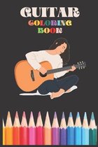 Guitar Coloring Book For Kids: