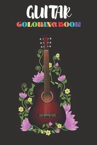 Guitar Coloring Book For Adults: