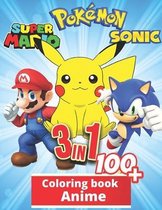 3 in 1 Anime Coloring Book