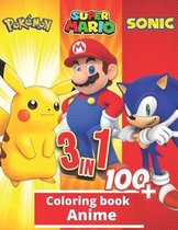 3 in 1 Anime Coloring Book