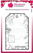Woodware Clear stempel singles Small paper tag