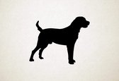 Silhouette hond - Central Asian Shepherd Dog - Centraal-Aziatische herdershond - XS - 24x30cm - Zwart - wanddecoratie