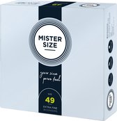 Mister Size - MISTER.SIZE 49 mm Condooms 36 stuks - Glijmiddel - Condooms - Vibrator - Penis - Buttplug - Sexy - Tril ei - Erotische - Man - Vrouw - Heren - Dames