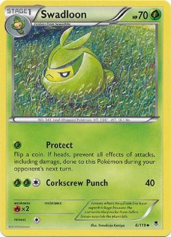 Afbeelding van het spel pokemonkaart - Swadloon - 6/119 - phantom forces