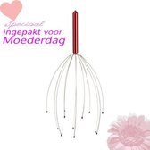 Hoofdmassagespin- Altijd Goed Cadeau- Verassende Cadeau- Cadeaus Voor Haar- Moederdag Cadeau- Rood- Perfecte Moederdag Cadeau- Liefde- Hartjes- Koopje- Speciale deal