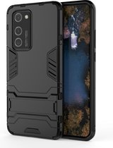 Voor Huawei P40 Pro PC + TPU schokbestendige beschermhoes met houder (zwart)