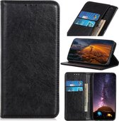 Voor OPPO Realme X50 Pro Magnetische Crazy Horse Texture Horizontaal Flip Leren Case met Houder & Kaartsleuven & Portemonnee (Zwart)