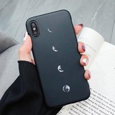Mode TPU beschermhoes voor iPhone XS Max (maanpatroon)